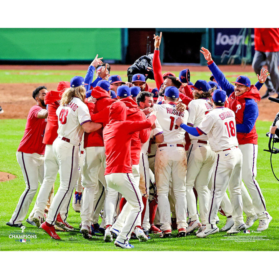 Philadelphia Phillies 2022 National League Champions Celebration 8 x 10  Baseball Photo - Dynasty Sports & Framing