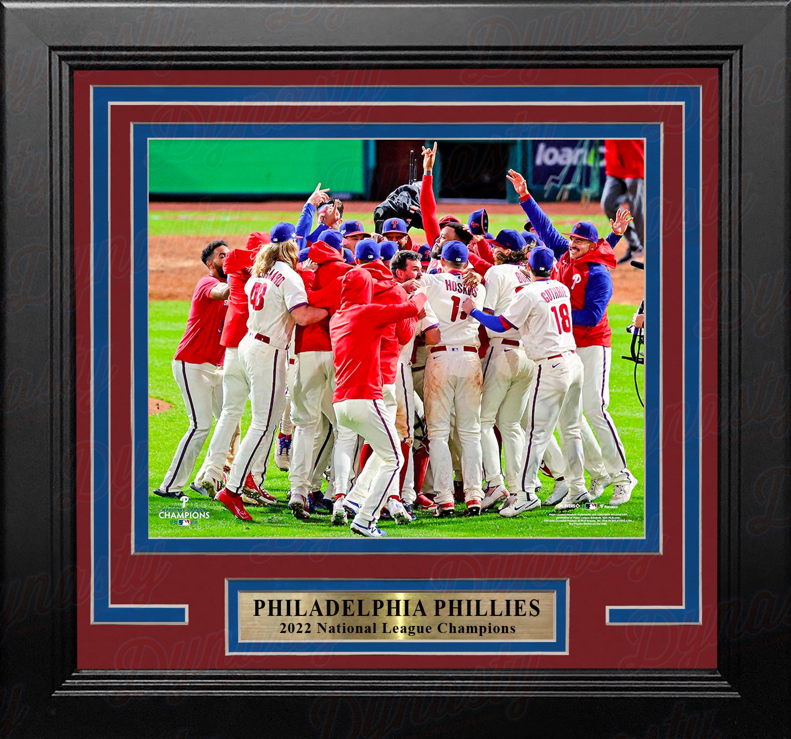 Philadelphia Phillies 2022 National League Champions Celebration 8 x 10  Framed Baseball Photo