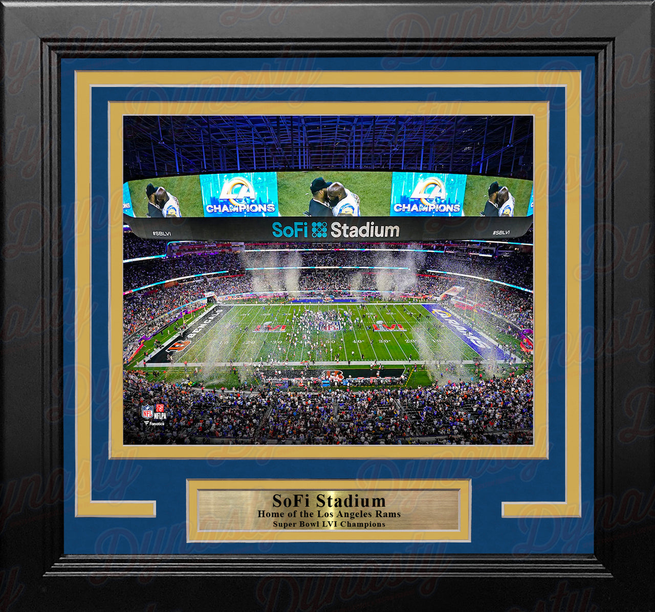 Los Angeles Rams SoFi Stadium Super Bowl LVI Champions 8" x 10" Framed Football Photo - Dynasty Sports & Framing 