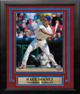 Raul Ibanez in Action Philadelphia Phillies 8" x 10" Framed Baseball Photo - Dynasty Sports & Framing