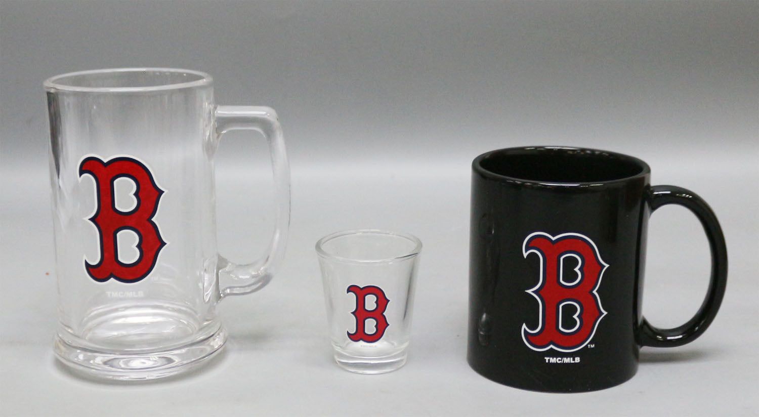 Boston Red Sox 3-Piece Glassware Set | Baseball Drinkware, Glasses, and Mugs