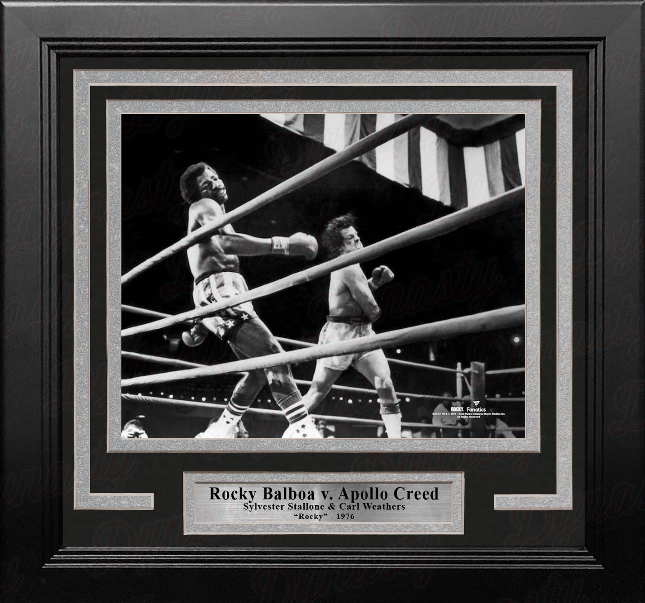 Rocky Balboa v. Apollo Creed 8" x 10" Framed Movie Photo - Dynasty Sports & Framing 