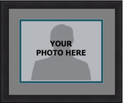 MLB Baseball Photo Picture Frame Kit - Seattle Mariners (Gray Matting, Northwest Green Trim) - Dynasty Sports & Framing