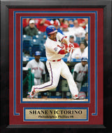 Shane Victorino in Action Philadelphia Phillies 8" x 10" Framed Baseball Photo - Dynasty Sports & Framing