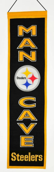 Pittsburgh Steelers Man Cave Heritage Banner - Dynasty Sports & Framing