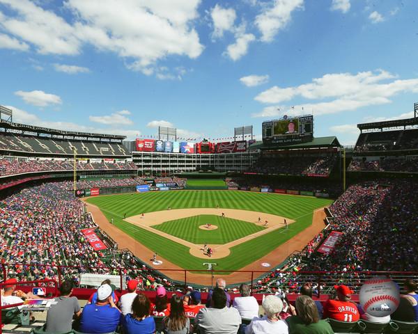 Texas Rangers Globe Life Park at Arlington MLB Baseball 8 x 10