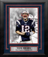 Tom Brady Scream Spotlight New England Patriots 8" x 10" Framed Football Photo - Dynasty Sports & Framing