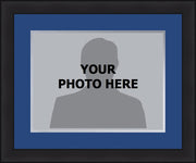 MLB Baseball Photo Picture Frame Kit - Toronto Blue Jays (Blue Matting, Gray Trim) - Dynasty Sports & Framing