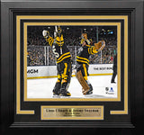 Linus Ullmark & Jeremy Swayman 2023 Winter Classic Boston Bruins 8" x 10" Framed Hockey Photo - Dynasty Sports & Framing