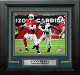 Vinny Curry in Action Philadelphia Eagles Framed Football Photo - Dynasty Sports & Framing