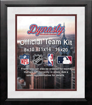 NHL Hockey Photo Picture Frame Kit - Arizona Coyotes (White Matting, Brick Red Trim) - Dynasty Sports & Framing