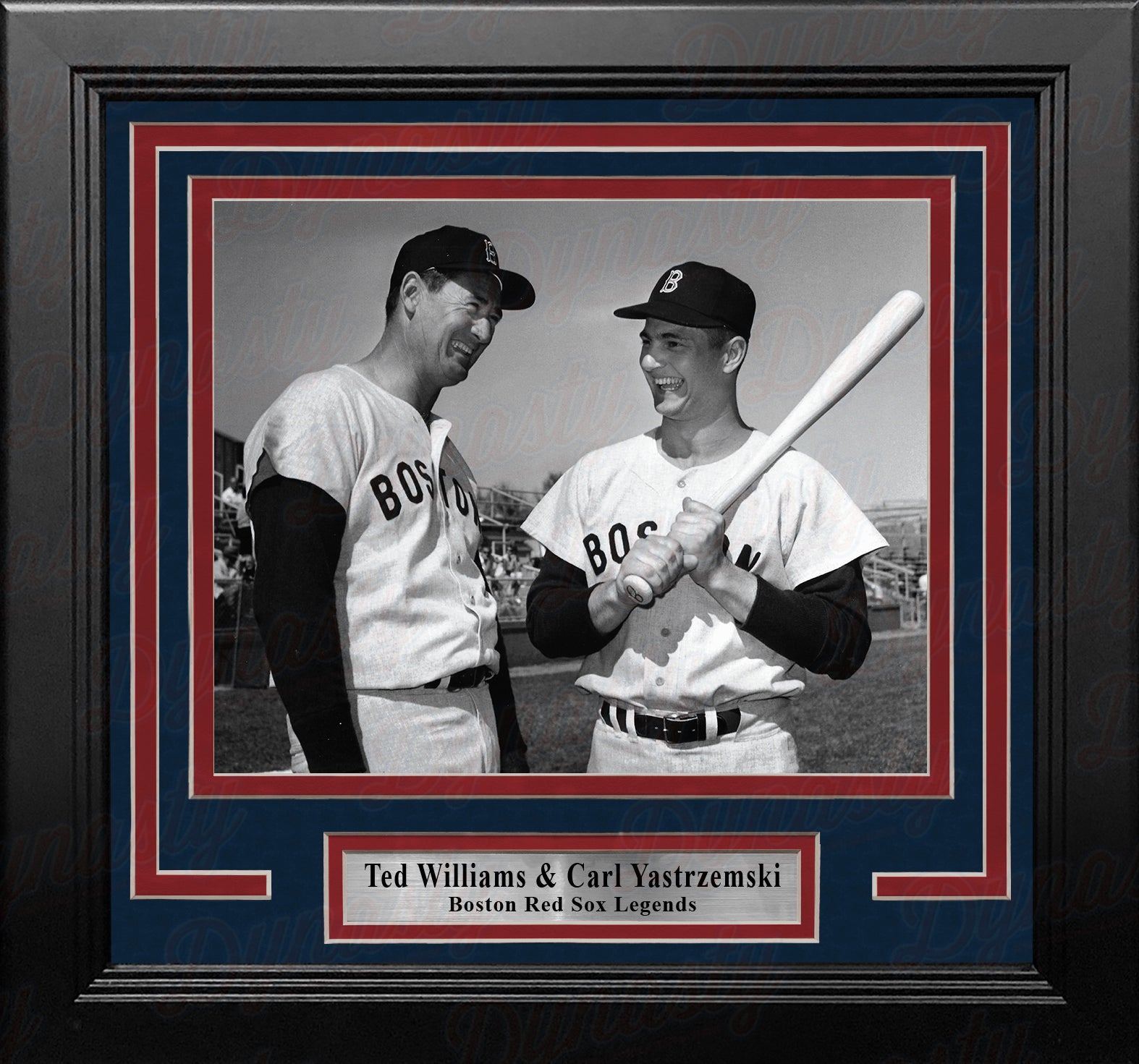 Ted Williams & Carl Yastrzemski Boston Red Sox 8" x 10" Framed Baseball Photo - Dynasty Sports & Framing