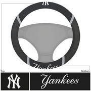 New York Yankees Deluxe Baseball Steering Wheel Cover - Dynasty Sports & Framing