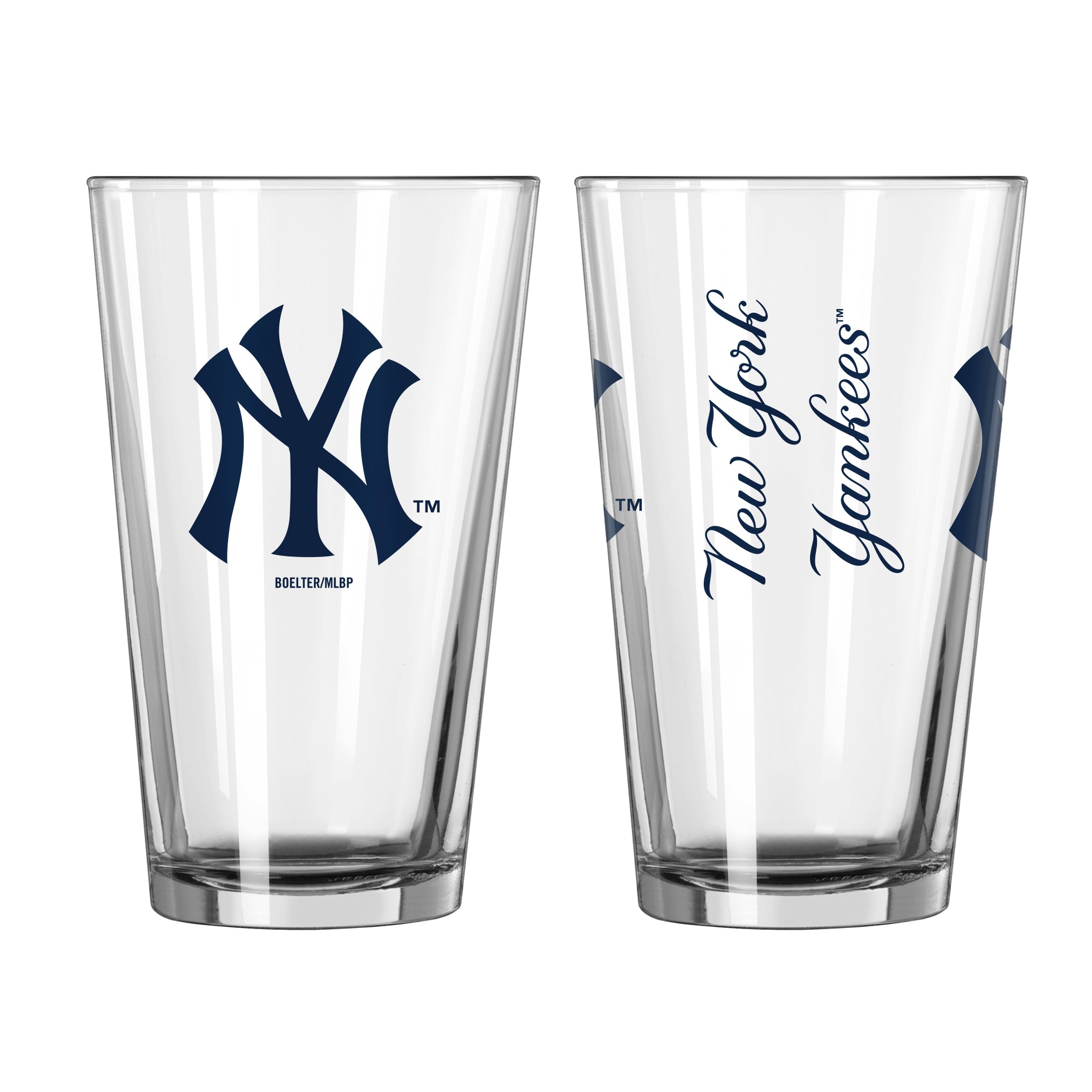 Yankees Pint Glass Night