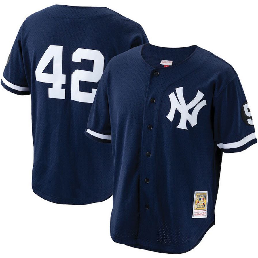 Mariano Rivera New York Yankees Mitchell & Ness Navy Blue 1999 Batting  Practice Jersey