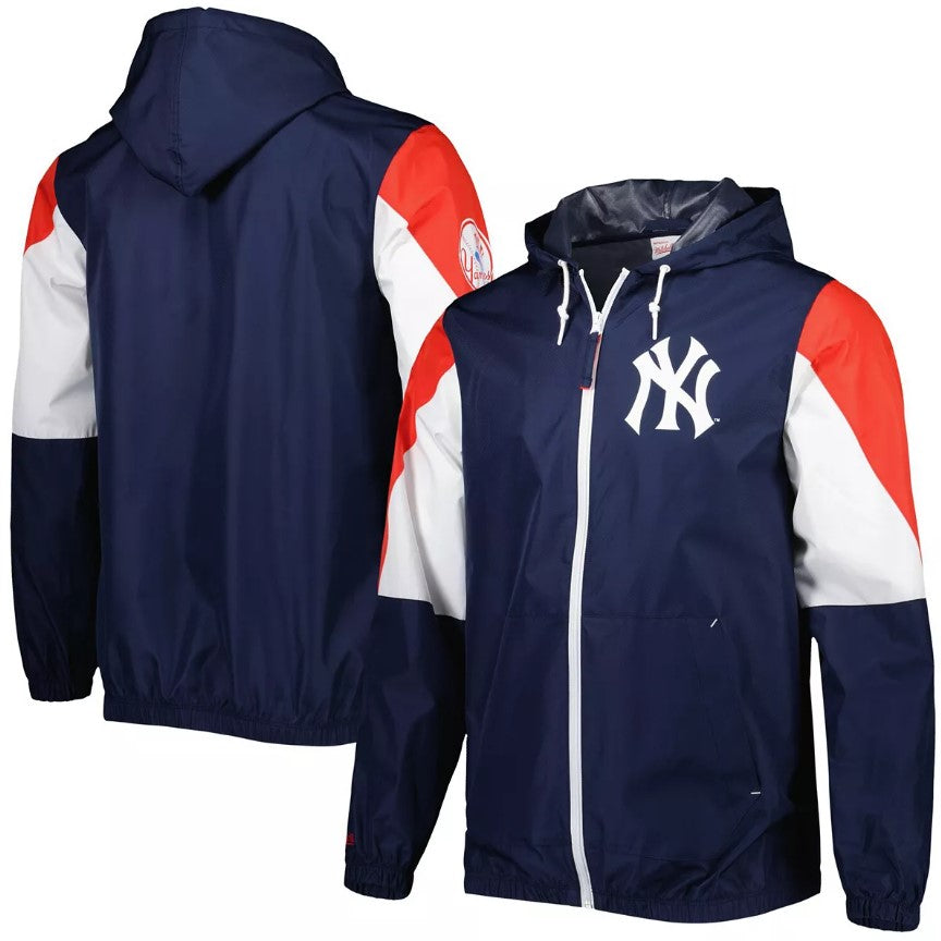 New York Yankees Mitchell & Ness Throw It Back Full Zip