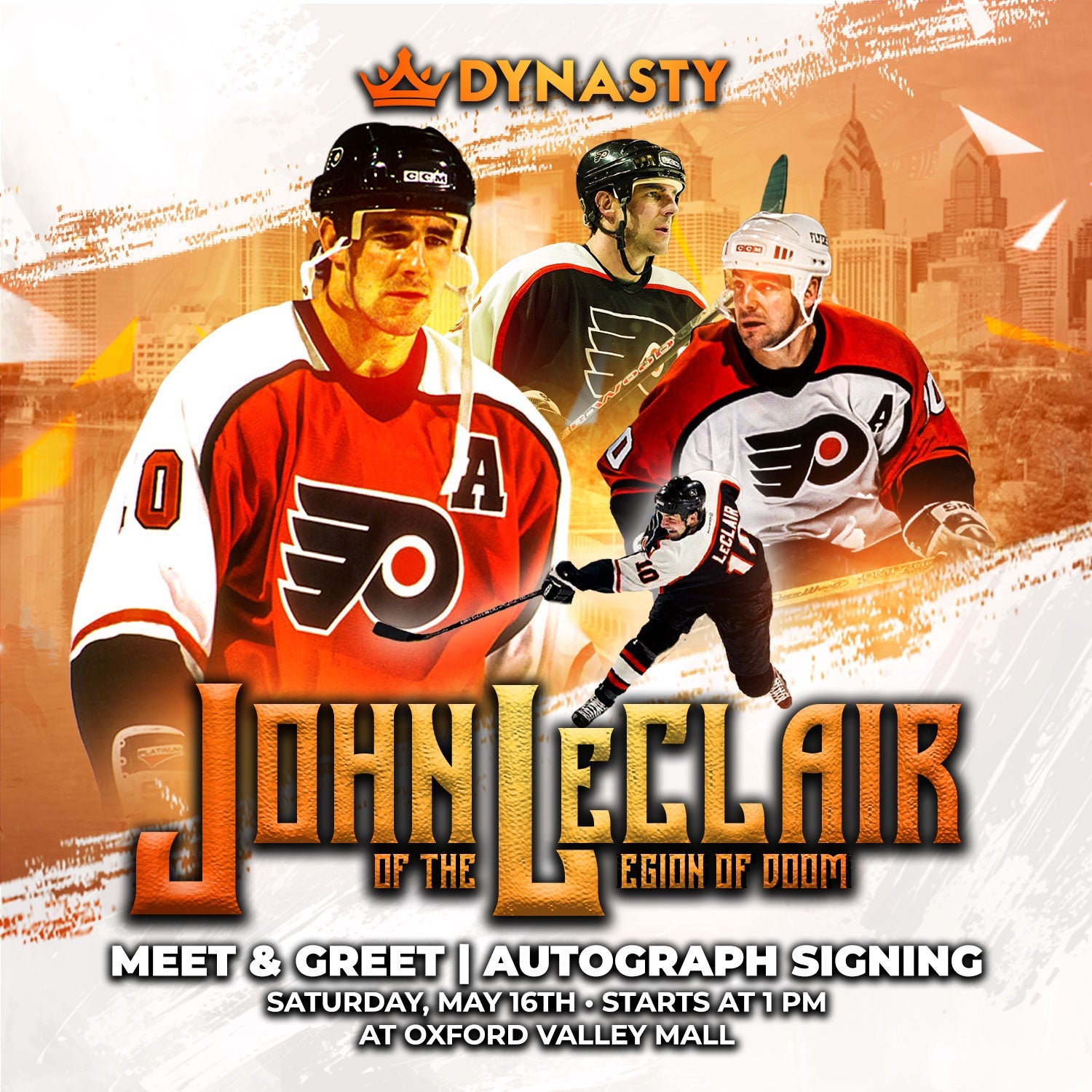 Meet Flyers Legend John LeClair | A Dynasty Sports Experience