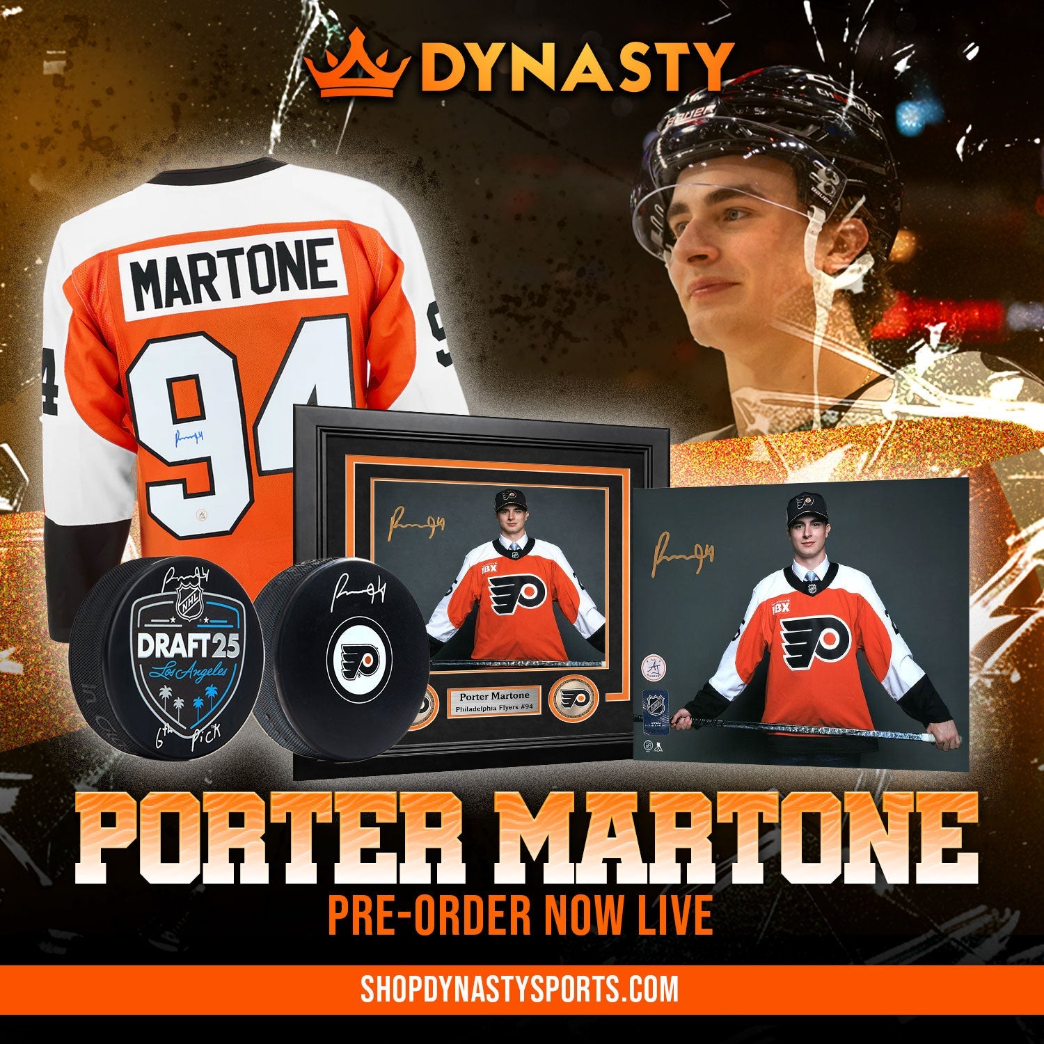 Porter Martone Philadelphia Flyers NHL Memorabilia & Collectibles