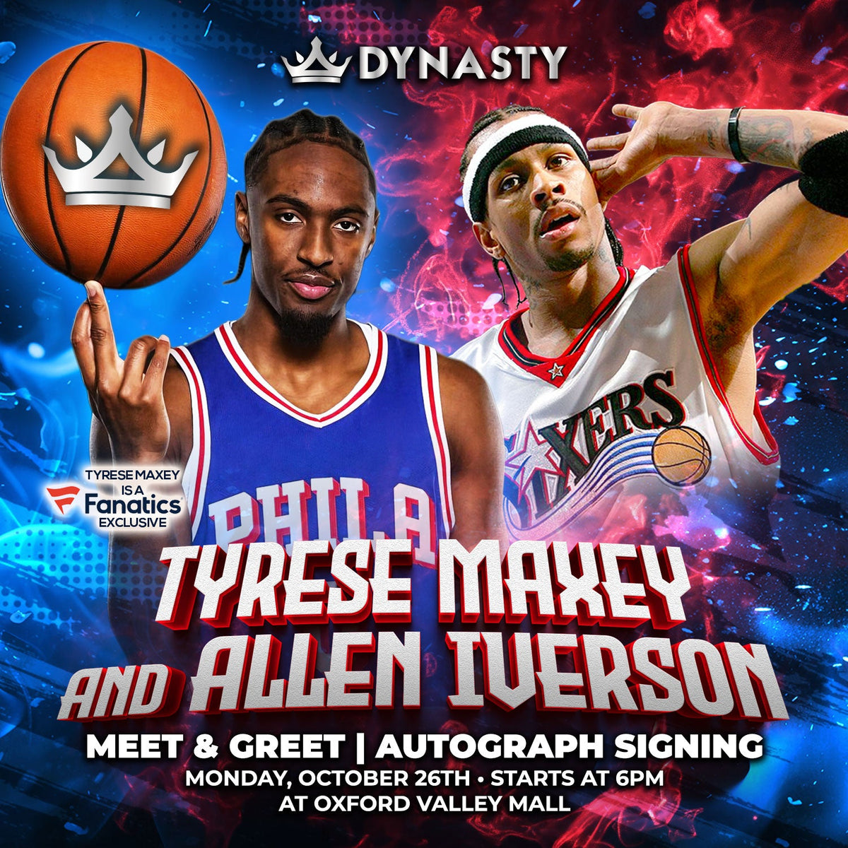 Meet Philly Stars Tyrese Maxey & Allen Iverson | A Dynasty Sports Experience