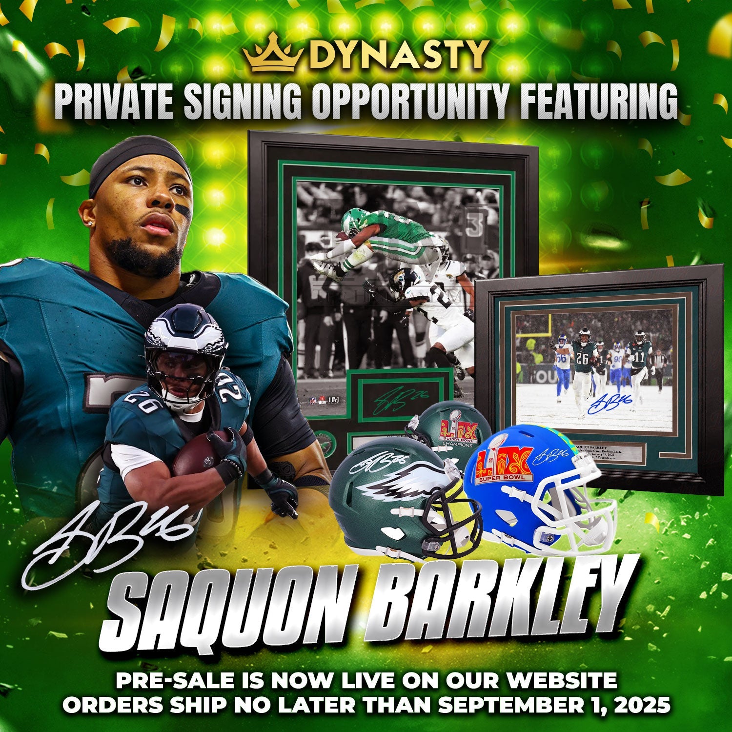 Saquon Barkley World Champion Signing | Pre-Sale Autograph Opportunity
