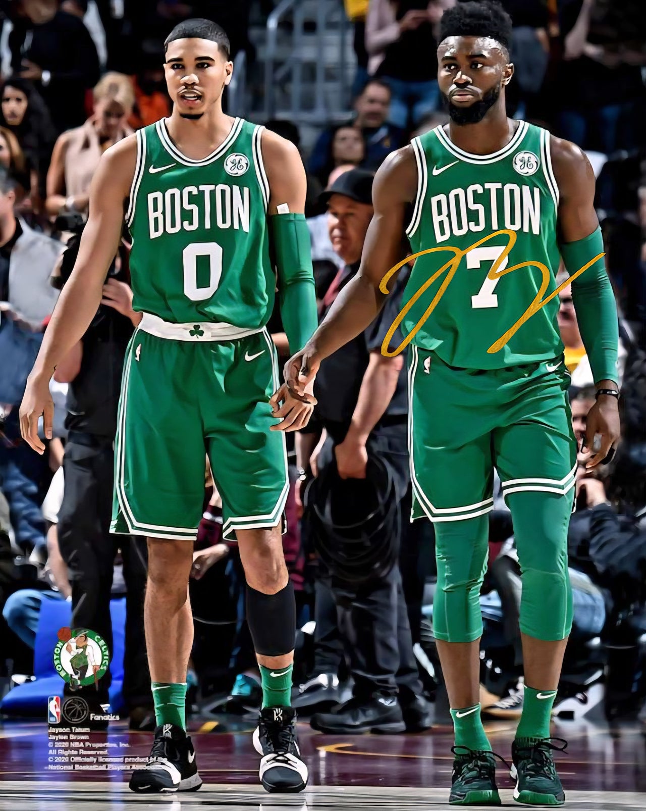 Jaylen Brown Boston Celtics Autographed Jayson Tatum Photo