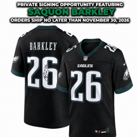 Saquon Barkley Philadelphia Eagles Autographed Nike Jersey | Pre-Sale Opportunity