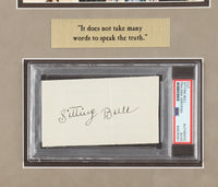 Sitting Bull & General George Armstrong Custer Signed Custom Framed Display