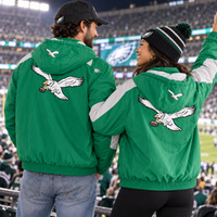 Philadelphia Eagles Throwback Kelly Green Sideline Hooded Jacket