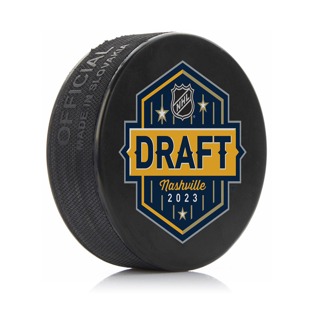 NHL 2023 Nashville Logo Draft Puck
