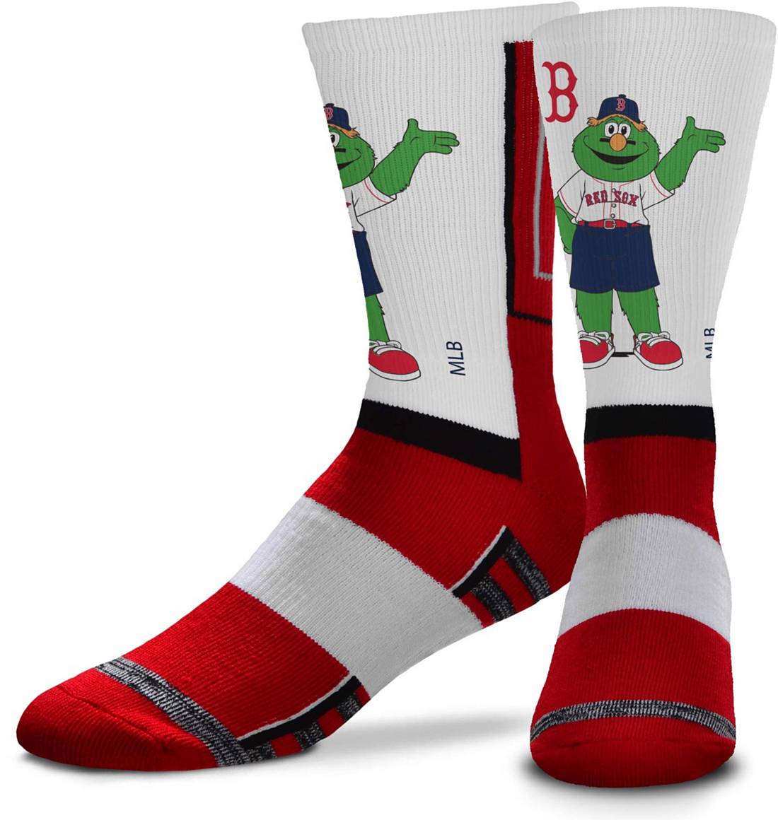 Boston Red Sox Wally Green Monster Mascot Men's Socks