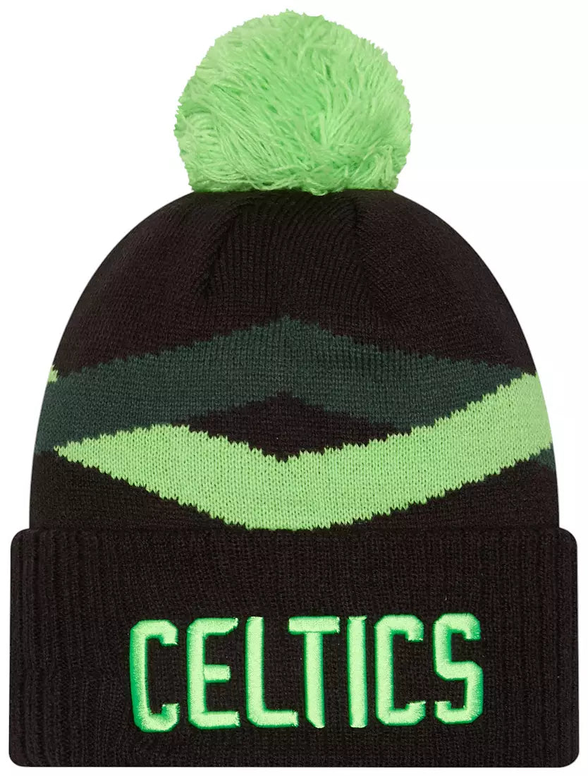 Boston Celtics New Era City Edition Winter Knit Pom Hat