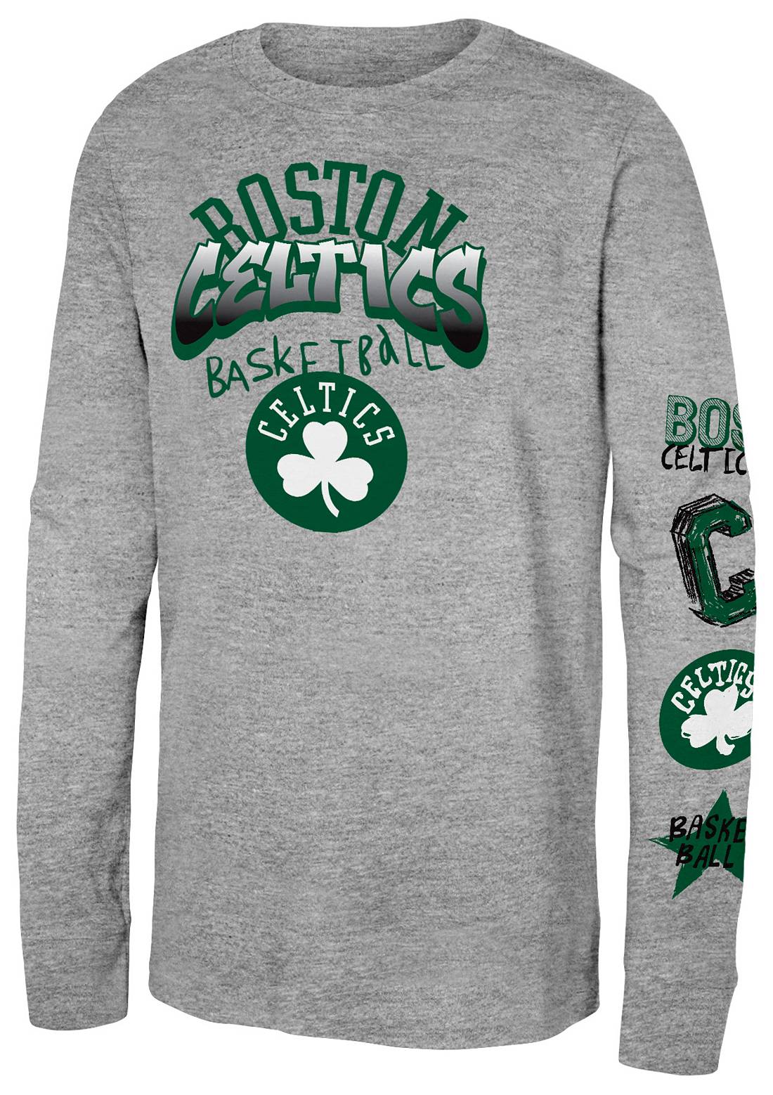 Boston Celtics Youth Street Logo Long Sleeve Shirt