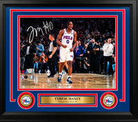 Tyrese Maxey Philadelphia 76ers Celebration Autographed 11" x 14" Framed Photograph