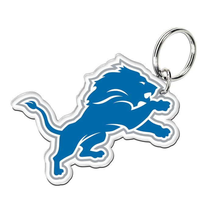 Detroit Lions Premium Logo Acrylic Keychain