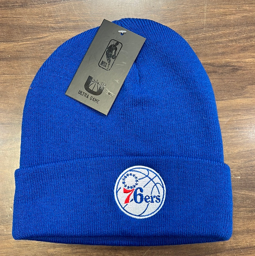 Philadelphia 76ers Royal Blue Cuffed Knit Hat
