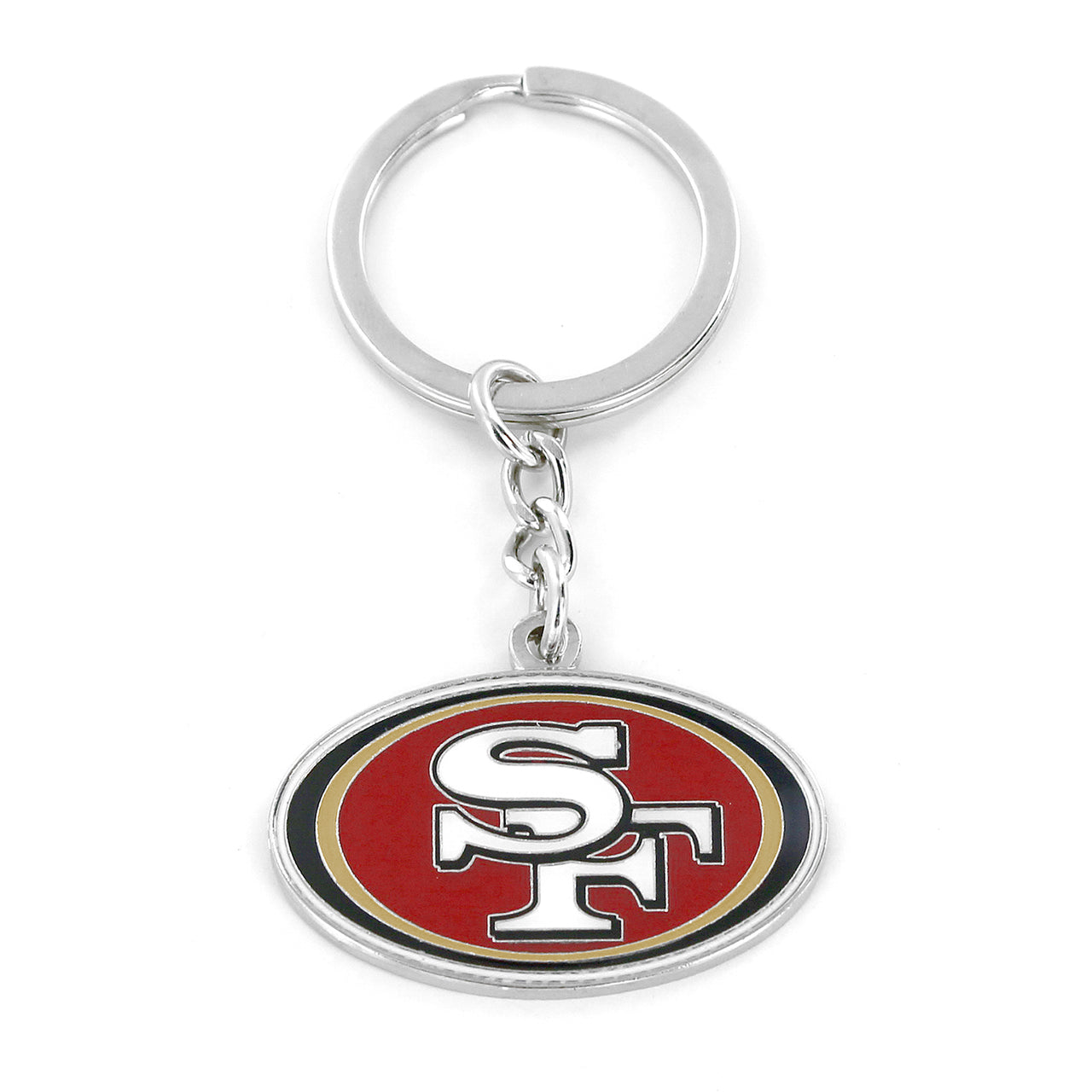 San Francisco 49ers Metal Logo Keychain