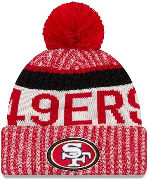 San Francisco 49ers New Era Red/White Official Sport Knit Hat