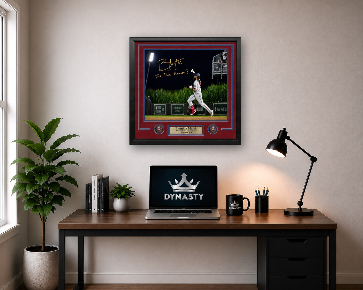 Brandon Marsh Phillies Field of Dreams 16" x 20" Framed Photograph