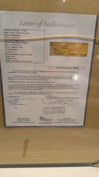 Walt Disney 11" x 14" Framed Photo Collage with Autographed Check - JSA Authenticated