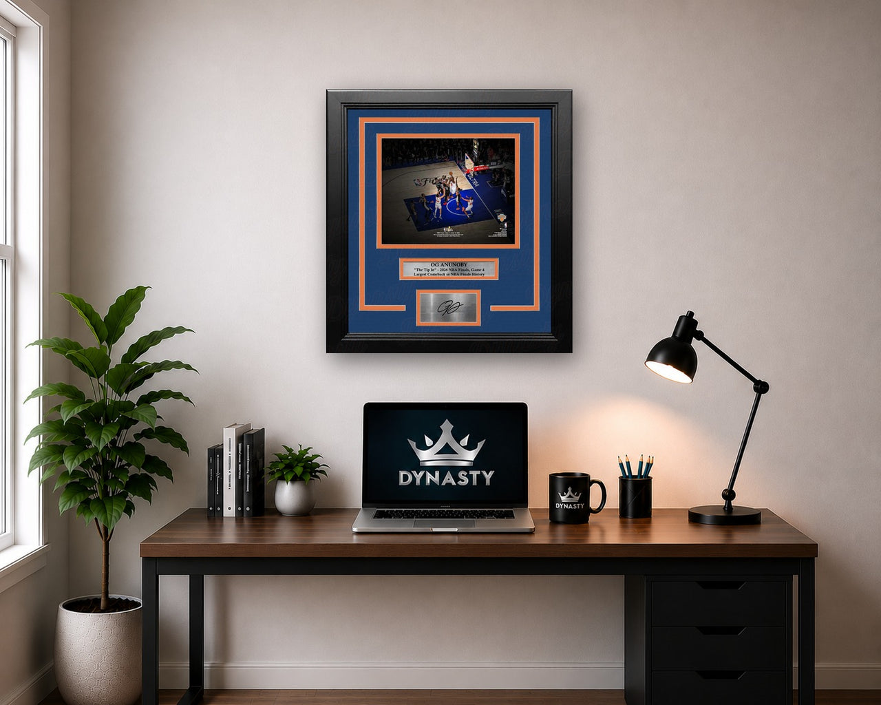 OG Anunoby Game-Winning Tip-In New York Knicks 8x10 Framed Basketball Photo with Engraved Signature