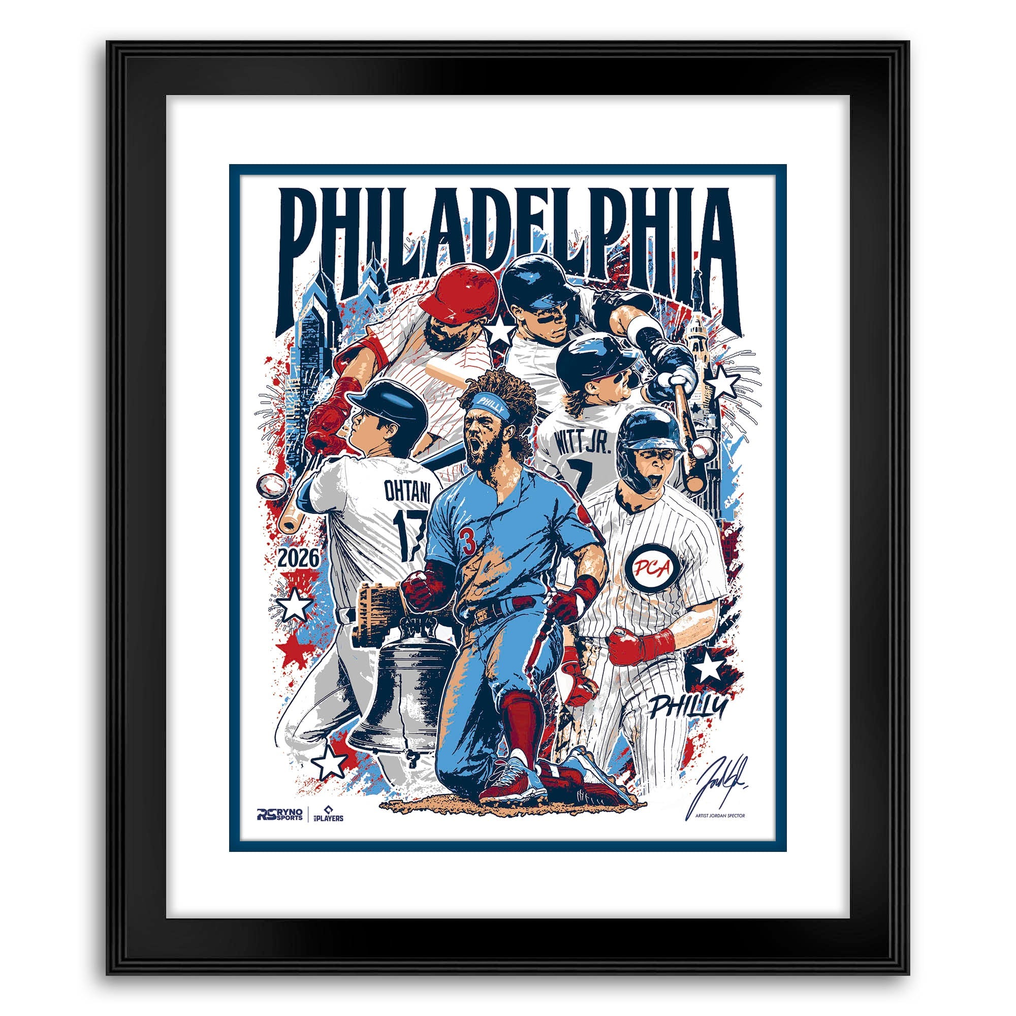 MLB Players All Star Collaboration - Six Sluggers - Exclusive Print