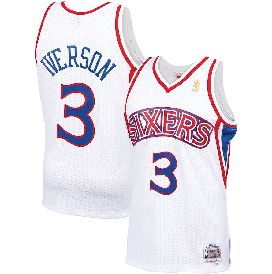 Allen Iverson Philadelphia 76ers Mitchell & Ness 1996-97 Hardwood Classics Swingman Jersey