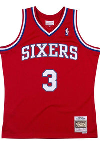 Allen Iverson Philadelphia 76ers Mitchell & Ness 2002-03 Hardwood Classics Swingman Jersey - Red
