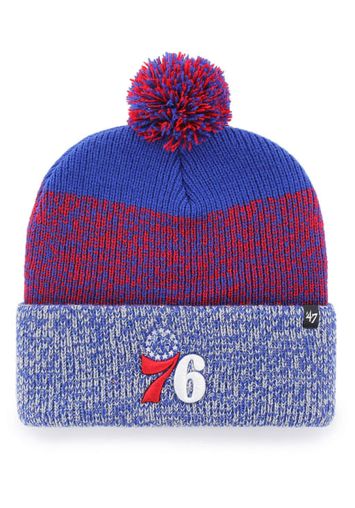 Philadelphia 76ers Royal Blue Static Cuffed Knit Hat