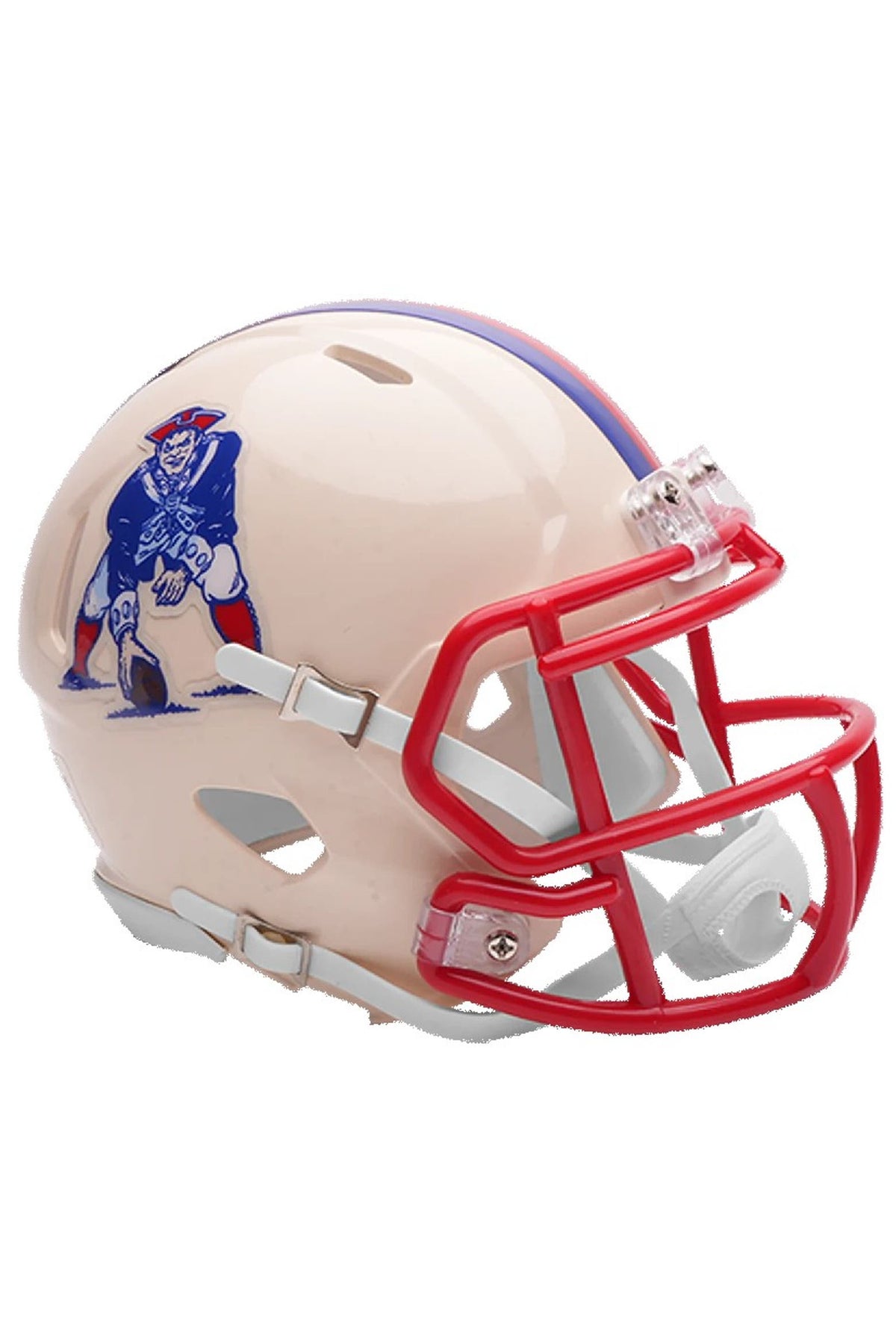 New England Patriots Retro Throwback Riddell Mini-Helmet