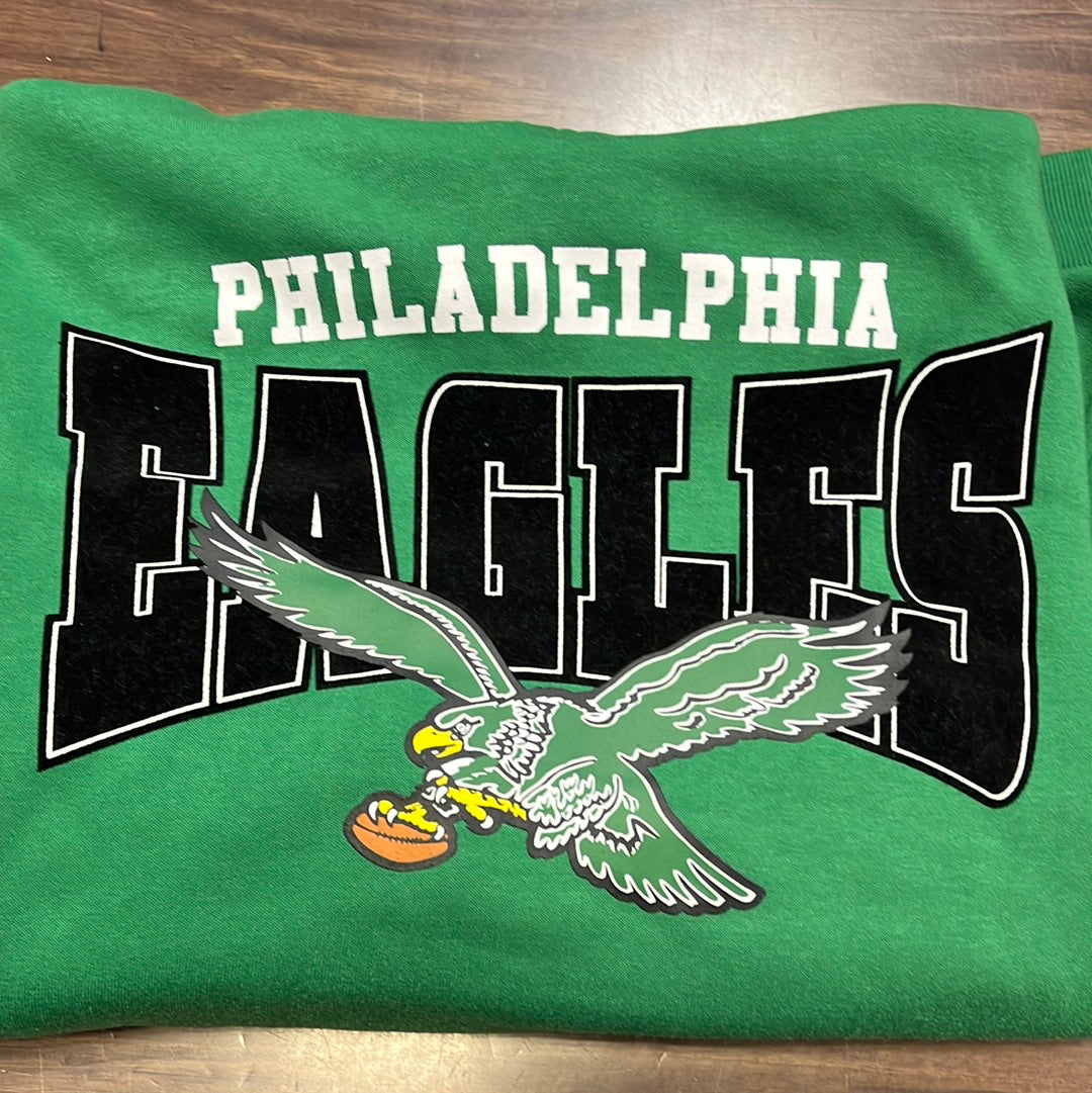 Philadelphia Eagles Throwback Vintage Marks Hoodie