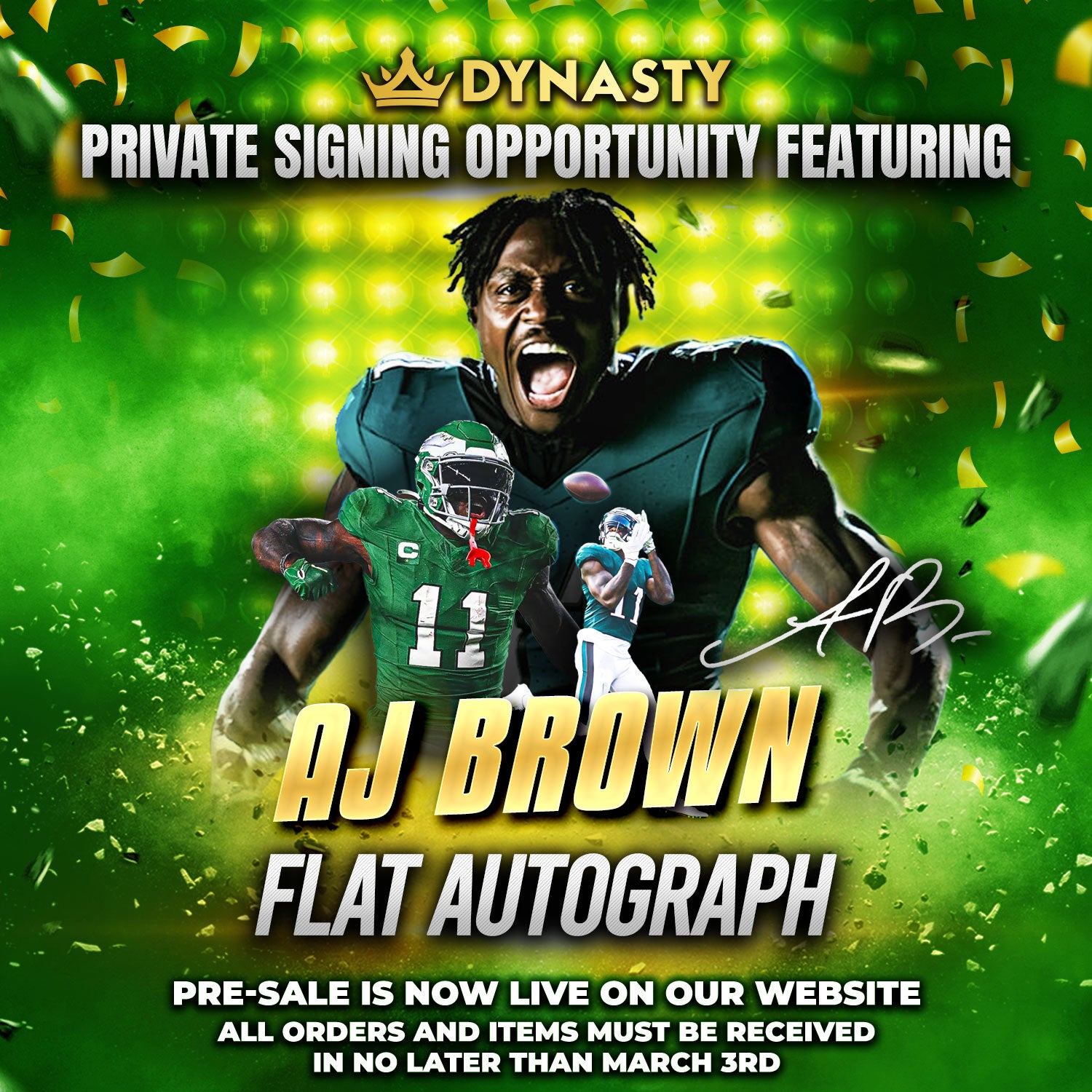 A.J. Brown Super Bowl LIX Signature | Your Item