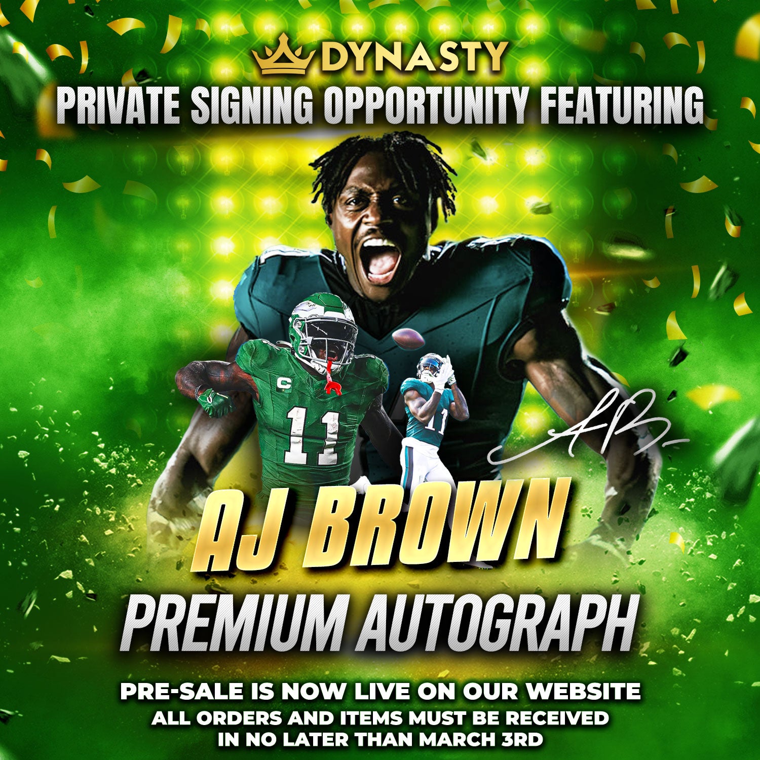 A.J. Brown Super Bowl LIX Signature | Your Item