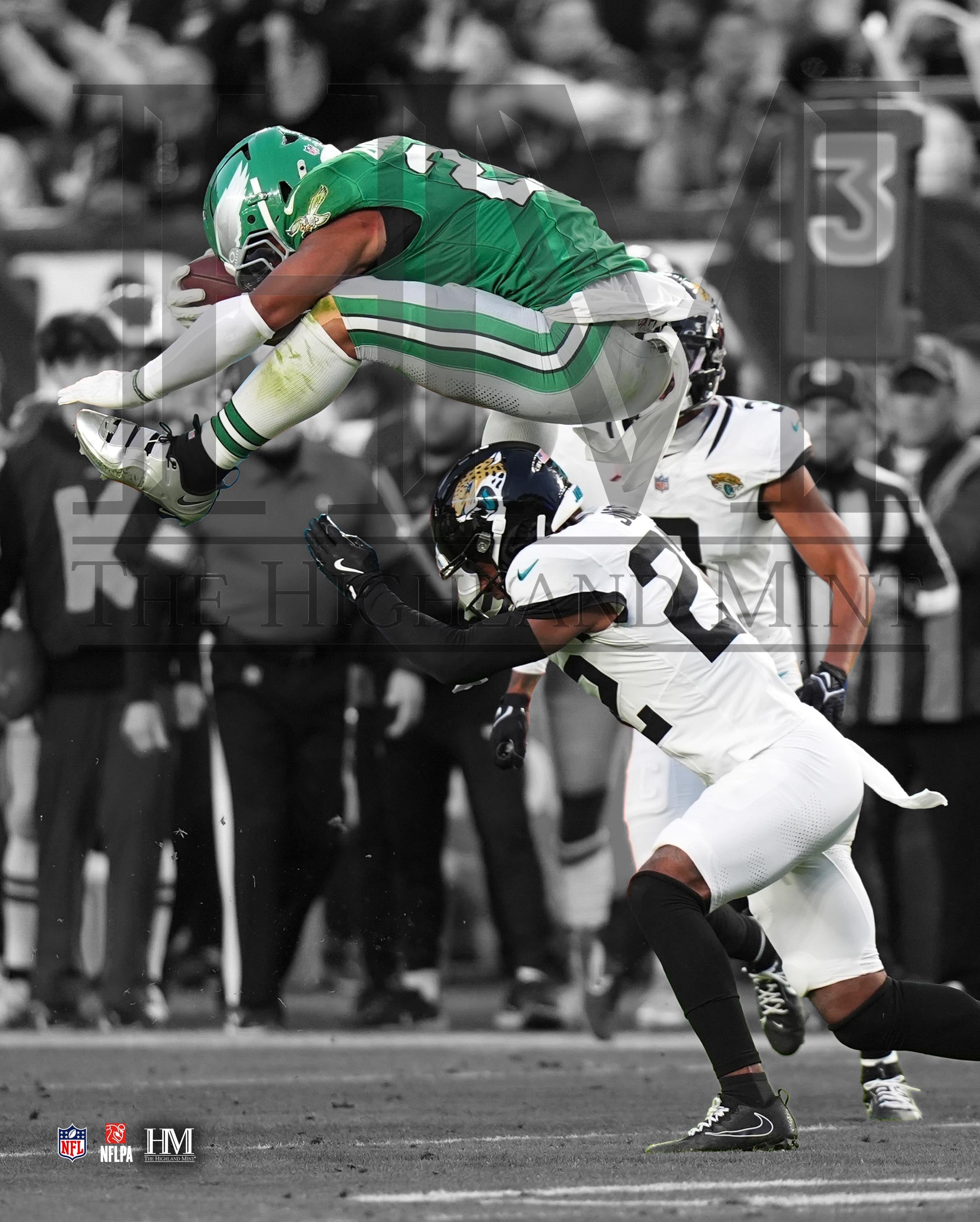 Saquon Barkley Reverse Hurdle Philadelphia Eagles Football Photo