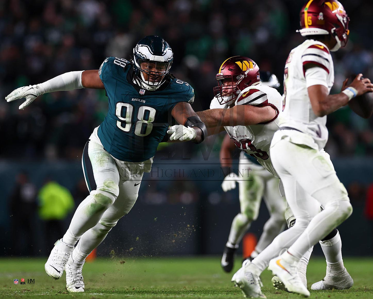 Jalen Carter v. Commanders Philadelphia Eagles 11" x 14" Football Photo